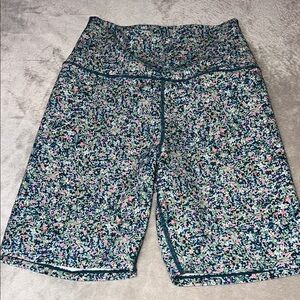 SAGE COLLECTIVE Floral Bike Shorts with Stretchy Material and High Waist-NWOT